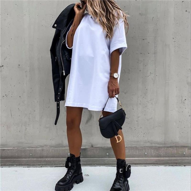 t-shirt over long